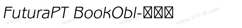 FuturaPT BookObl字体转换